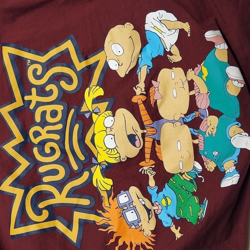 Vintage Tees - Rugrats Long Sleeve Crop Tee Size Small - Picture 2 of 9